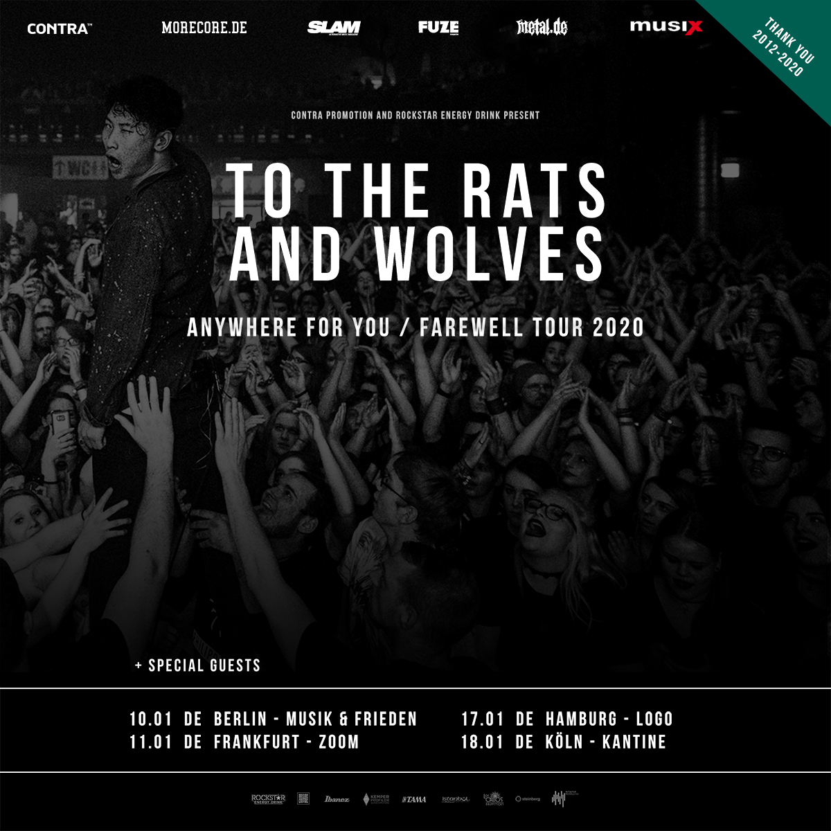 TO THE RATS AND WOLVES Am 10.01.2020 in Berlin (Musik & Frieden)