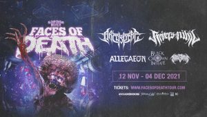 Rising Merch Faces Of Death Tour 2022: RIVERS OF NIHIL + FALLUJAH