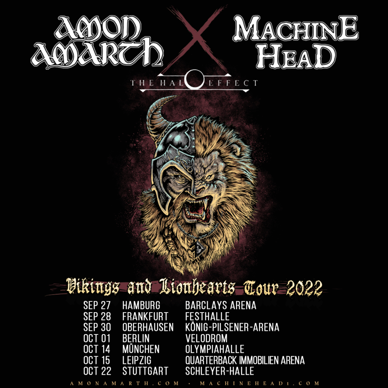 amon amarth machine head tour setlist