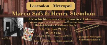Lesung mit Marco Saß & Henry Steinhau